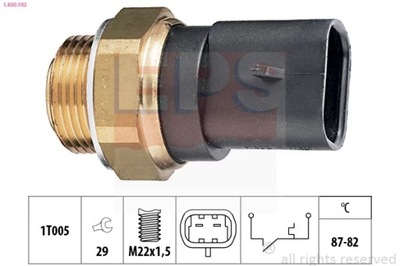 1-850-102 CONMUTADOR DE VENTILADOR OPEL  