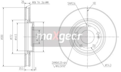 ДИСК HAM. HYUNDAI P. IX35/I40/SPORTAGE 10-/TUSCON/SONATA 05-