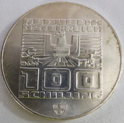 1360 - Austria 100 szylingów, ND (1975) ag