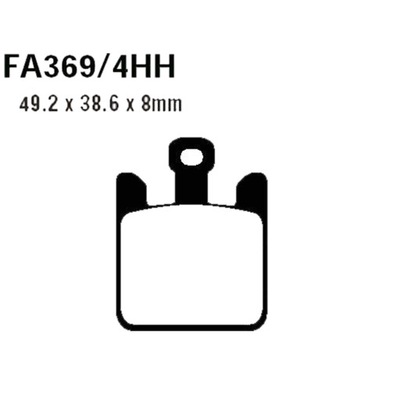 ZAPATAS DE FRENADO FA369/4HH KAWASAKI VN1600 2005-08  