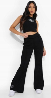 BOOHOO PETITE SPODNIE DAMSKIE PRĄŻKOWANE 38 ZAJ