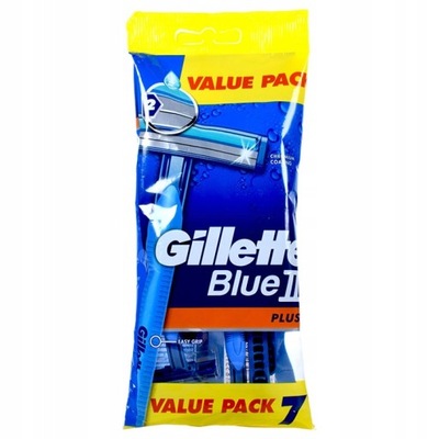 GILLETTE MASZYNKI DO GOLENIA DLA MĘŻCZYZN BLUE II PLUS 7 sztuk maszynek