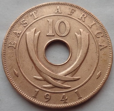 Afryka Wschodnia - 10 centów - 1941 - Jerzy VI