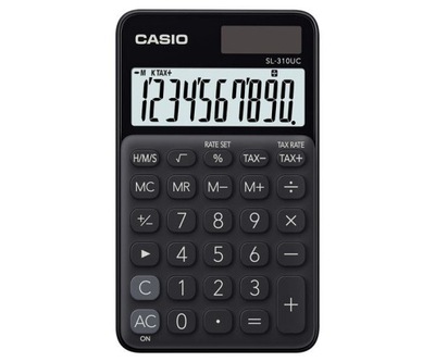 CASIO KALKULATOR KIESZONKOWY SL-310UC-BK CZARNY,