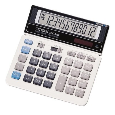 Kalkulator biurkowy Citizen SDC868L czarno-biały