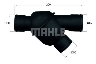 MAHLE TERMOSTATAS SKYSČIAI AUŠINAMOSIOS MAN M 2000 L M 2000 M M90 