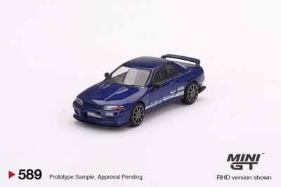 MINI GT NISSAN SKYLINE GT-R Top Secret VR32 Blue metallic 1:64