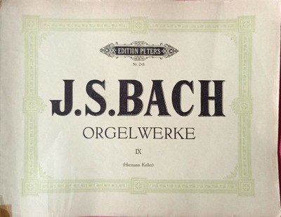 J.S. Bach, Orgelwerke IX Nuty