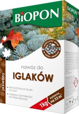 BIOPON Nawóz granulat jesienny do iglaków 3kg