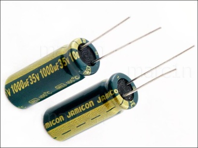 KONDENSATOR 1000uF / 35V 10x28 LOW ESR 105*C JAMICON - 5 SZTUK