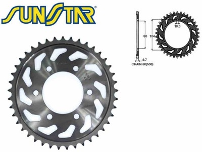 ZĘBATKA TYŁ SUNSTAR STALOWA SUNR1-5353-41