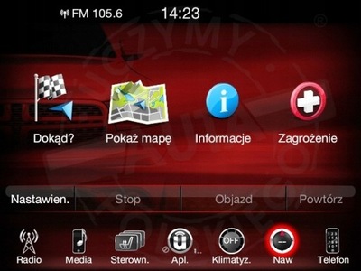 DODGE DURANGO UC84 POLSKIE MENU RADIO MAPA