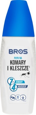 PŁYN SPRAY NA KOMARY I KLESZCZE 100ml BROS 7h