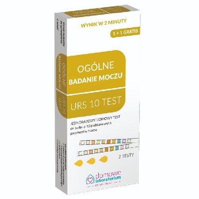 TEST URS 10 do ogolnego badania moczu - 2 sztuki