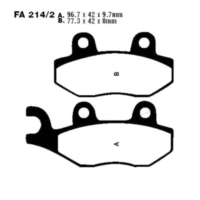 ZAPATAS DE FRENADO FA214/2 TRIUMPH SPRINT BONNEVILLE  