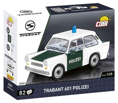 Klocki Cars Trabant 601 Polizei