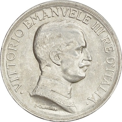 12.WŁOCHY, VITT.EMANUEL III, 1 LIRA 1917 mennicza