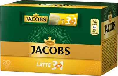 Kawa rozpuszczalna Jacobs Latte 3w1 20x12,5g