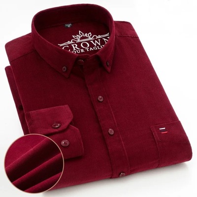 Corduroy 100% Cotton Oversized Button Up Shirt Mid