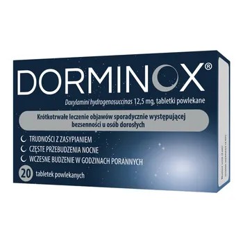 Dorminox 12,5 mg 20 tabletek