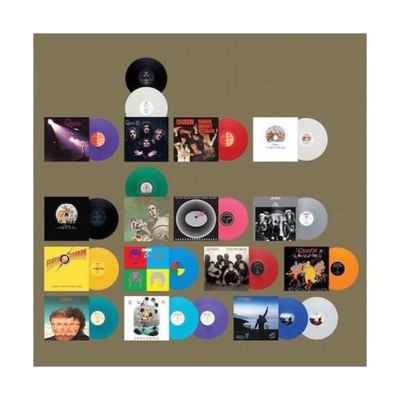 {{{ QUEEN - STUDIO ALBUM COLLECTION (18 LP) 180g COLOURED VINYLS wyd. USA