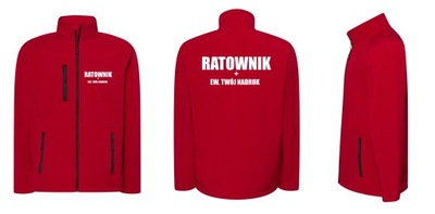 KURTKA SOFTSHELL Z TWOIM NADRUKIEM RATOWNIK