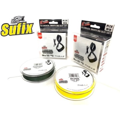 Plecionka Sufix X8 Green 150m 0,128 mm