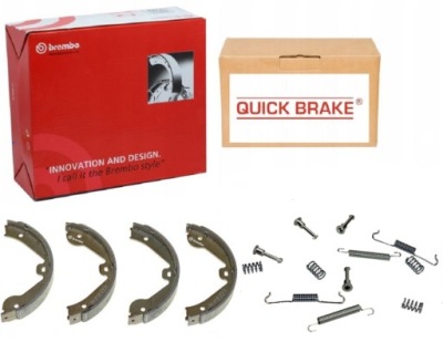 Тормозные колодки+ пружины mercedes klasa gl x164 m w164 фото №1