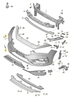 Leon iv заглушка фаркоп бампера перед оригинальный номер 5fa807241a фото №1