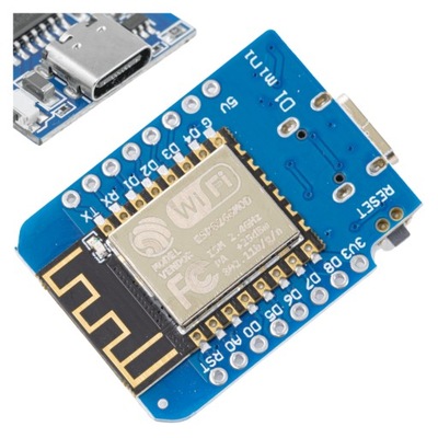 Arduino ESP8266 WeMos D1 mini ESP-12F Moduł WiFi USB-C IoT