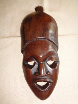 Maska rzeźba drewniana