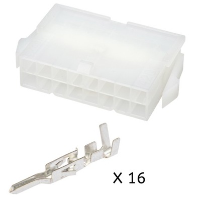 Роз'єм типу mini-fit 16-pin фото №1