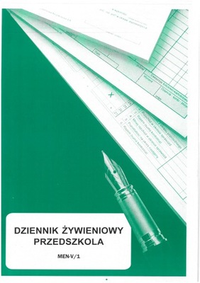 DZIENNIK ŻYWIENIOWY PRZEDSZKOLA MEN-V/1