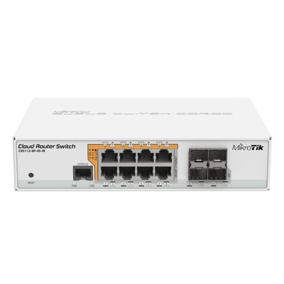 Switch MikroTik CRS112-8P-4S-IN biały