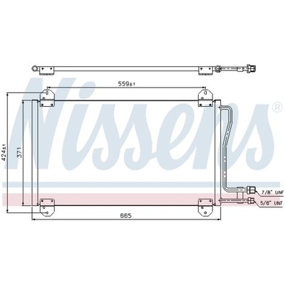 КОНДЕНСАТОР, КОНДИЦИОНЕР NISSENS 94225