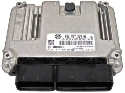 Бортовий комп'ютер ecu passat 2.0 tdi 03l907309ae 0281017946 фото №1