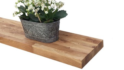 Półka deska drewniana lite drewno Dębowa Dąb 16cm