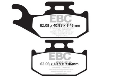 TRINKELĖS STABDŽIŲ EBC FA317TT (KPL. NA 1 TARCZE), EBC, FA317TT. 