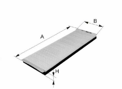 FILTRO AIRE DE CABINA DAF65CF, 75CF, 85CF 2/98-  