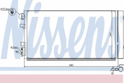 РАДИАТОР КОНДИЦИОНЕРА NISSENS 940259