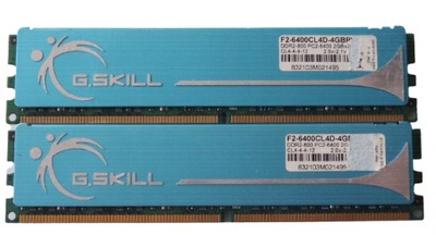 Pamięć DDR2 PC2 4GB 800MHz PC6400 G.Skill Blue 2x 2GB Dual Gwarancja