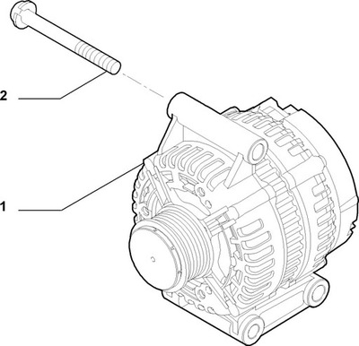 Болт генератора fiat ducato 06-14 фото №1