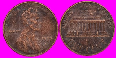 1 Cent USA 1977 D Denver U 177