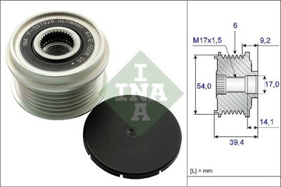 EMBRAGUE GENERADOR INA 535 0151 10  