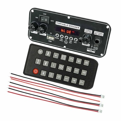 Dekoder Bluetooth MP3 z pilotem 3,7 V Bluetooth silikonowy