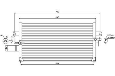 KONDENSATORIUS KONDICIONAVIMO NISSAN PRIMERA 1.6/2.0/2.0D 