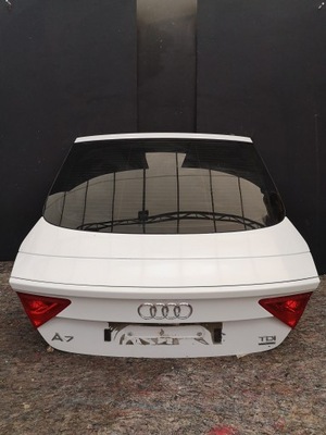 Крышка багажника задняя audi a7 4g8 серая белый фото №1