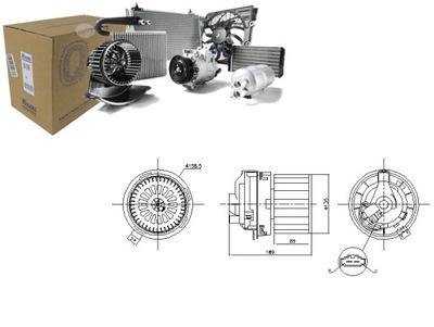 VENTILIATORIUS PŪSTUVO VIDAUS NISSENS 87358 DACIA SANDERO 0 9 12- 