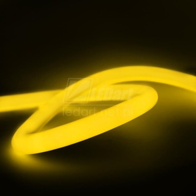 Neon LED 230V 360° Żółty Standard Taśma IP67 LED