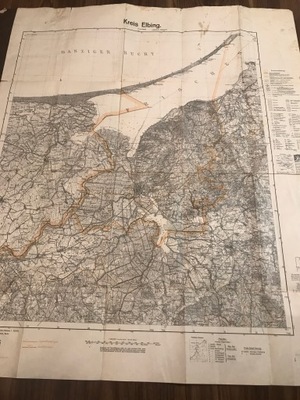 Mapa Elbląga i zalewu wiślanego